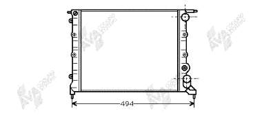 Radiador de esfriamento de motor Nissens 63919 preço, a partir de 60,36 USD