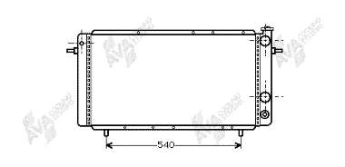 Compre 7700786117 Renault (RVI) Radiador de esfriamento de motor