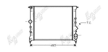 Radiador de esfriamento de motor Renault (RVI) 7700803753 preço, a partir de 132,45 USD