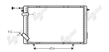 Radiador de esfriamento de motor 5499 HELLA
