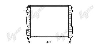 730181 VALEO Radiador de esfriamento de motor