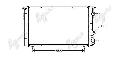 730184 VALEO Radiador de esfriamento de motor