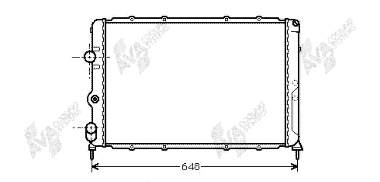 731380 VALEO Radiador de esfriamento de motor