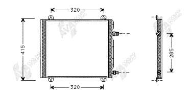 7700428315 Renault (RVI) Radiador de aparelho de ar condicionado