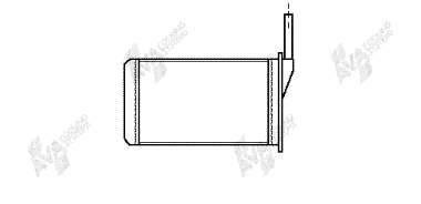 Radiador de forno (de aquecedor) 43006087 VAN Wezel