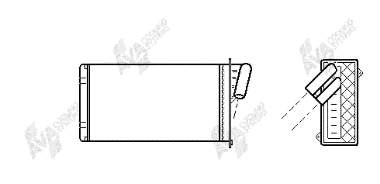 Radiador de forno (de aquecedor) Renault (RVI) 7701038542 preço, a partir de 36,30 USD