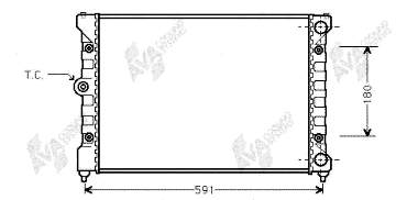 Radiador de esfriamento de motor VAG 6K0121253S preço, a partir de 63,70 USD