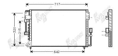 Radiador de aparelho de ar condicionado para Toyota Land Cruiser 80 J8