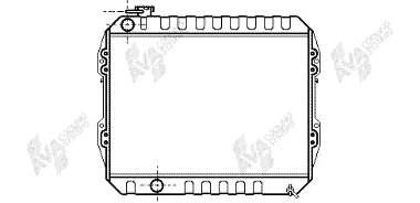 Radiador de esfriamento de motor 58002088 VAN Wezel