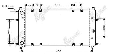 Radiador de esfriamento de motor VAG 701121253B preço, a partir de 81,11 USD