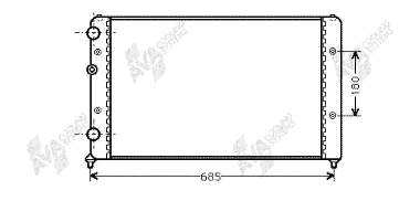 Radiador de esfriamento de motor Polcar 9524088 preço, a partir de 51,46 USD