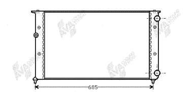 731265 VALEO Radiador de esfriamento de motor