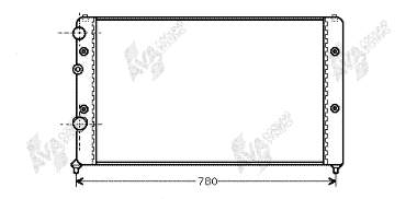 Radiador de esfriamento de motor VAG 3A0121253C preço, a partir de 66,29 USD