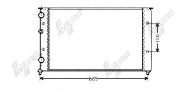 Radiador de esfriamento de motor VAG 1H0121253CB preço, a partir de 62,99 USD