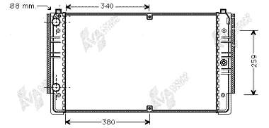 Compre 731616 VALEO Radiador de esfriamento de motor
