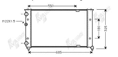 Radiador de esfriamento de motor VAG 6K0121253AC preço, a partir de 70,16 USD