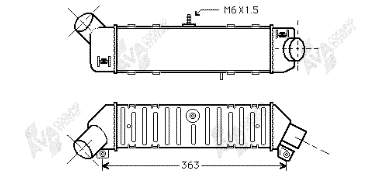 Radiador de intercooler VAG 6K0145805C preço, a partir de 93,77 USD