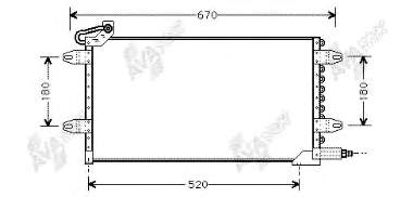 Radiador de aparelho de ar condicionado Nissens 94905