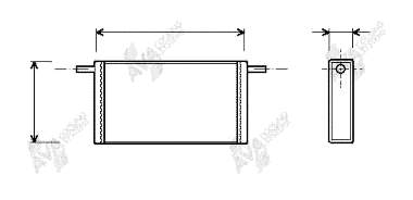 Radiador de forno (de aquecedor) para Volkswagen LT 28 I 
