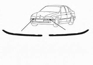 Ripa (placa sobreposta) da luz esquerda BMW 51138168809 preço, a partir de 13,50 USD