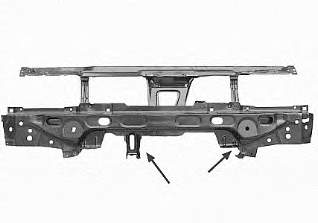 6K0805591AA VAG Suporte do radiador montado (painel de montagem de fixação das luzes)