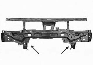 6K0805591R VAG Suporte do radiador montado (painel de montagem de fixação das luzes)