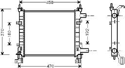 Radiador de esfriamento de motor Ford XS5H8005EA preço, a partir de 56,62 USD