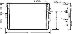 500396428 Iveco Radiador de esfriamento de motor