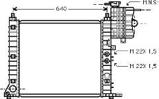 A6385012201 Mercedes Radiador de esfriamento de motor