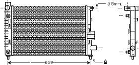 Radiador de esfriamento de motor Mercedes 1685001502 preço, a partir de 32,21 USD