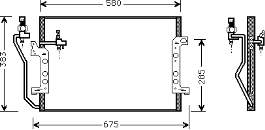 1685001154 Mercedes Radiador de aparelho de ar condicionado