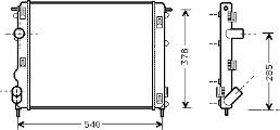 Radiador de esfriamento de motor Renault (RVI) 8660000438 preço, a partir de 30,73 USD