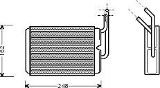 812154 VALEO Radiador de forno (de aquecedor)
