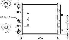 Radiador de esfriamento de motor VAG 6Q0121253AG preço, a partir de 54,48 USD