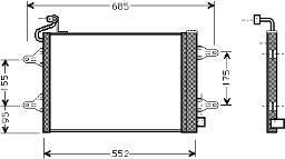 AC866319 Maxgear Radiador de aparelho de ar condicionado