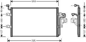 Radiador de aparelho de ar condicionado VAG 6K0820411 preço, a partir de 39,16 USD