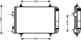 Radiador de aparelho de ar condicionado Peugeot/Citroen 00006455AC preço, a partir de 70,59 USD