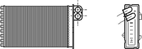6448J8 Peugeot/Citroen Radiador de forno (de aquecedor)