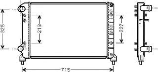 Radiador de esfriamento de motor Fiat/Alfa/Lancia 51867711 preço, a partir de 86,46 USD