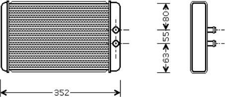Radiador de forno (de aquecedor) Denso DRR09033 preço, a partir de 43,07 USD