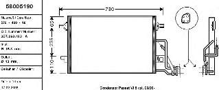 3B7260403A VAG Radiador de aparelho de ar condicionado