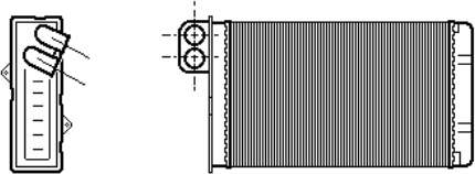 Radiador de forno (de aquecedor) Peugeot/Citroen 644889 preço, a partir de 30,84 USD