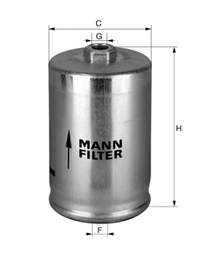 WK725 Mann-Filter Filtro de combustível