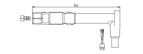 A0001566510 Mercedes Ponta da vela de ignição