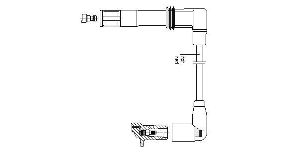 036905430T VAG Fios de alta voltagem, kit
