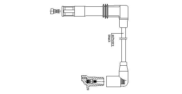 036905430AE VAG Fios de alta voltagem, kit