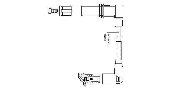 036905430AC VAG Fios de alta voltagem, kit