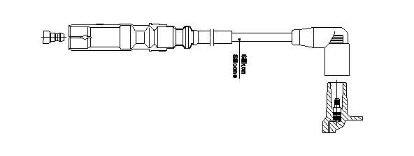6A905430AH VAG Fios de alta voltagem, kit