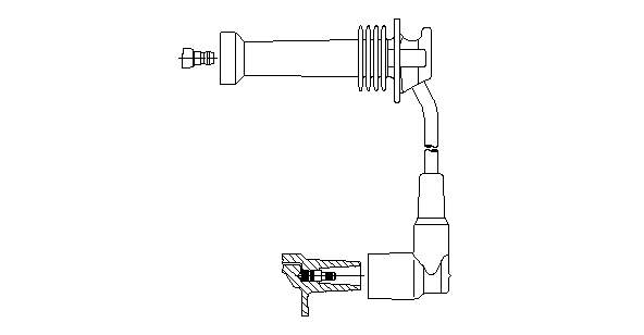 R244 Beru Fios de alta voltagem, kit