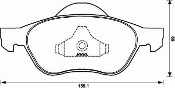 410607716R Renault (RVI) Sapatas do freio dianteiras de disco